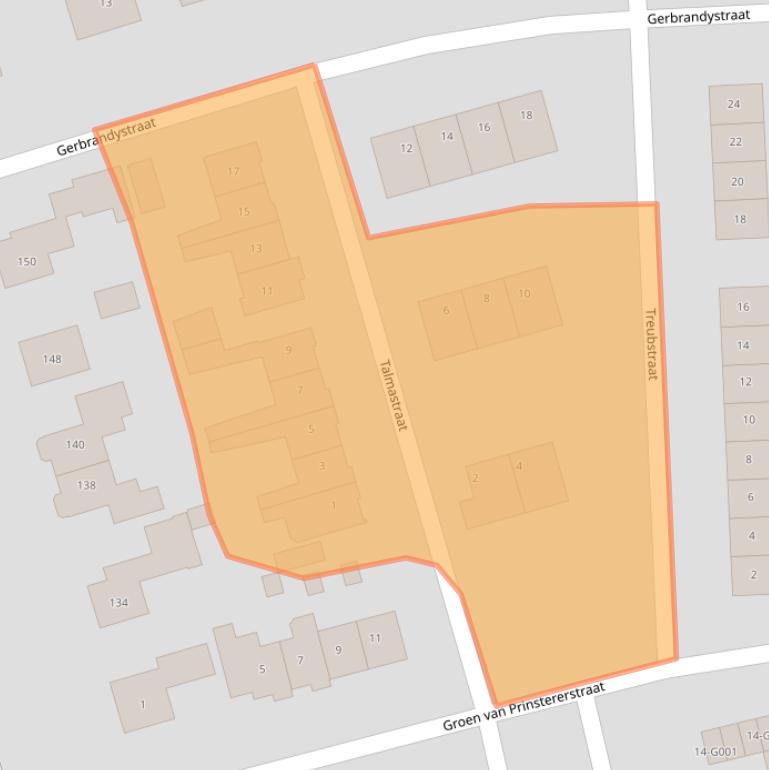 Kaart van postcodegebied 8072XS.