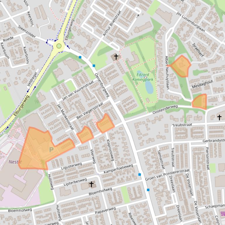 Kaart van postcodegebied 8072ZN.