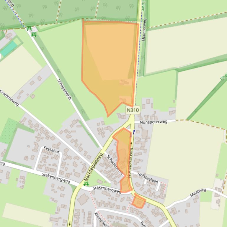 Kaart van postcodegebied 8075AB.