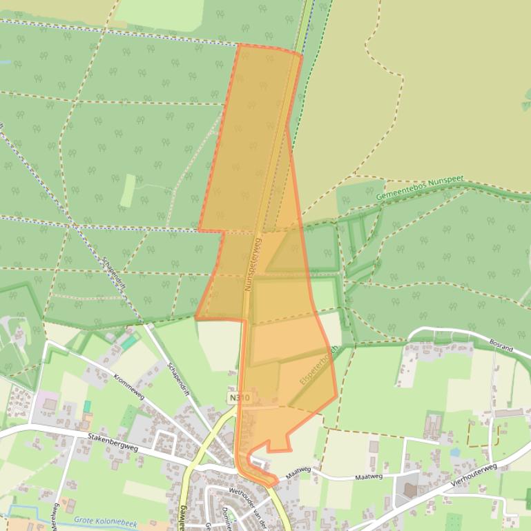 Kaart van postcodegebied 8075AD.