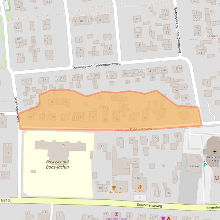 Kaart van postcodegebied 8075AG.