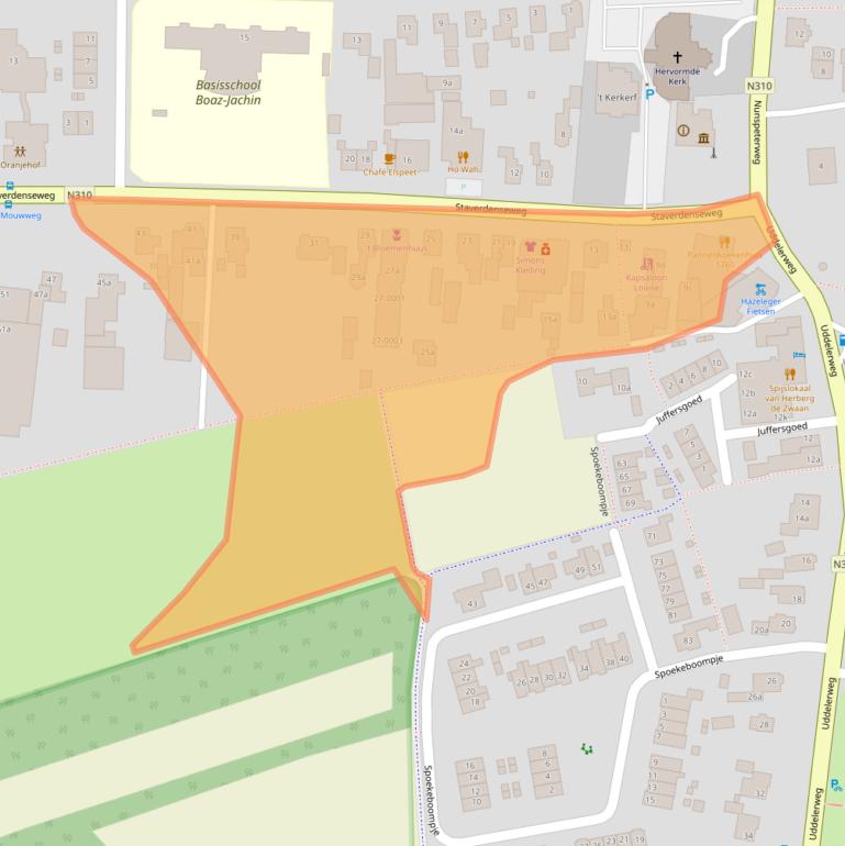 Kaart van postcodegebied 8075AN.