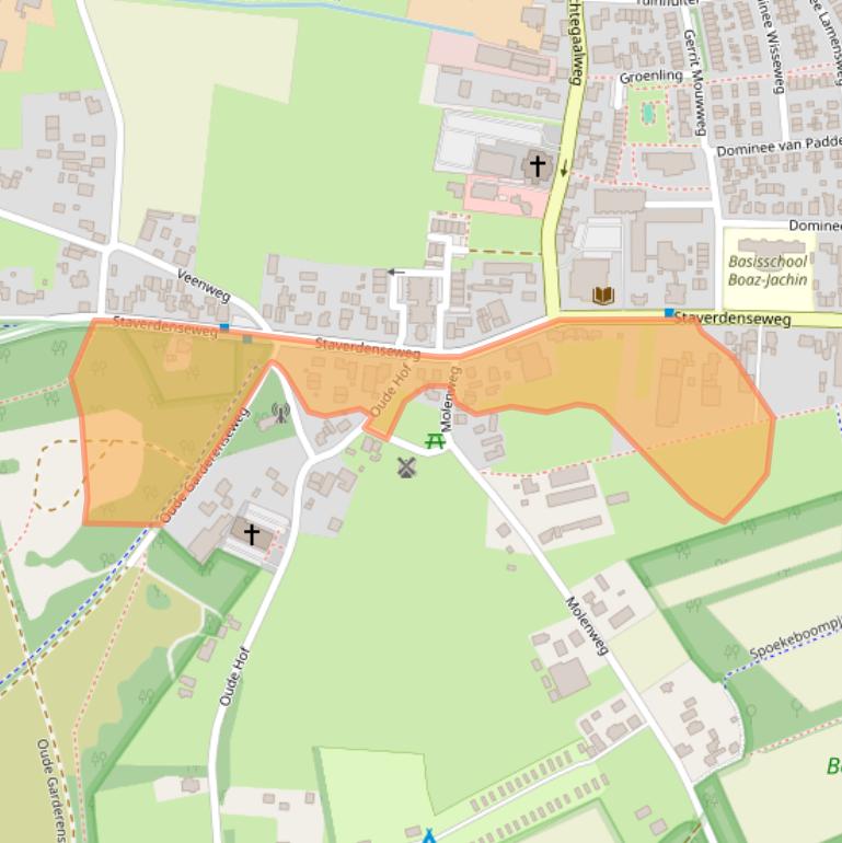 Kaart van postcodegebied 8075AP.