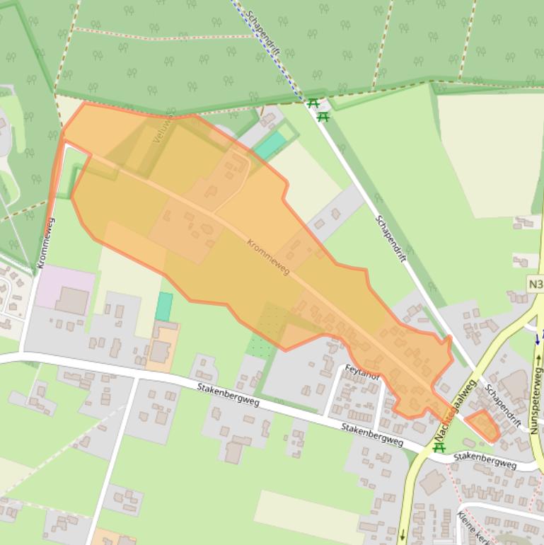 Kaart van postcodegebied 8075AZ.