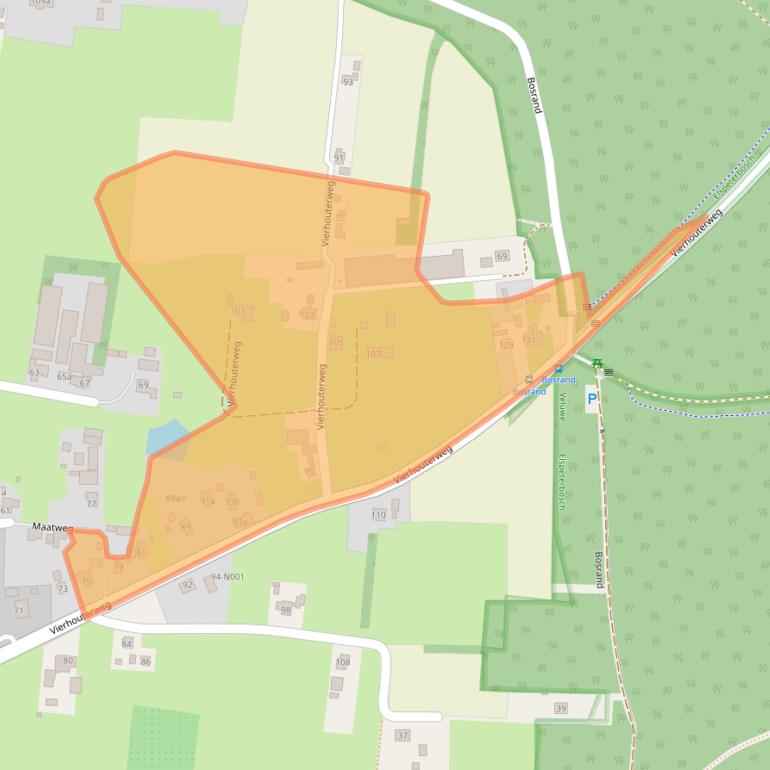 Kaart van postcodegebied 8075BH.