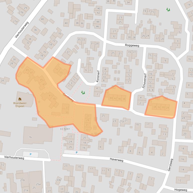 Kaart van postcodegebied 8075BZ.