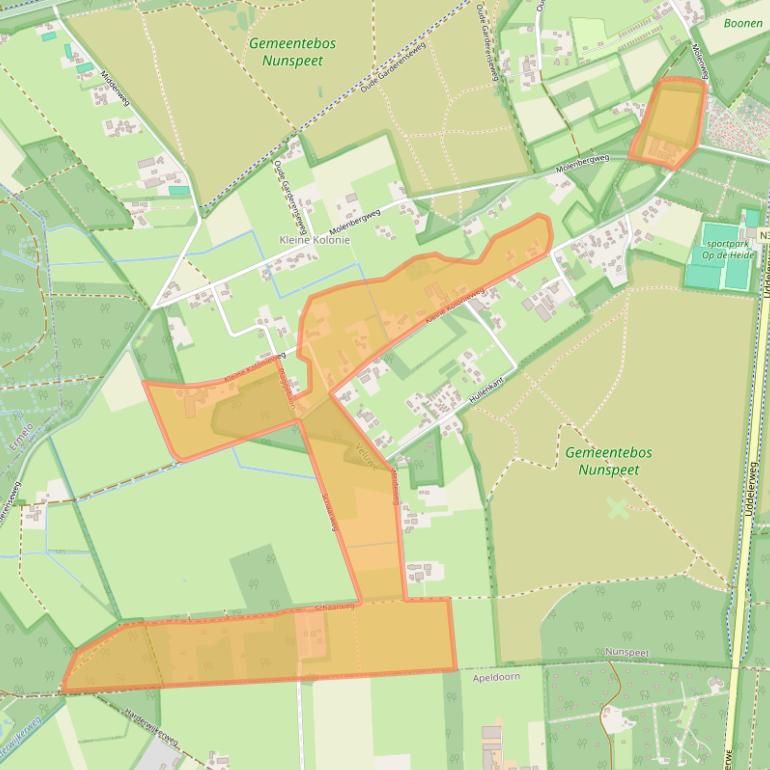 Kaart van postcodegebied 8075PC.