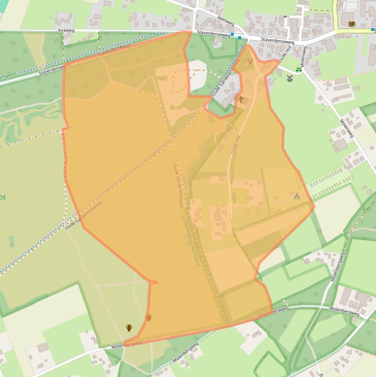 Kaart van postcodegebied 8075PK.