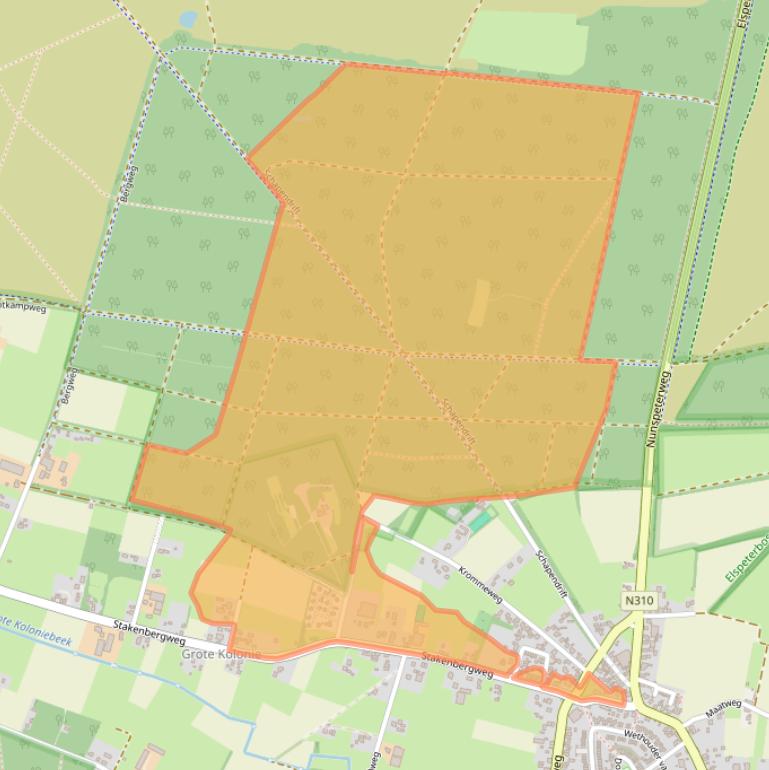 Kaart van postcodegebied 8075RA.
