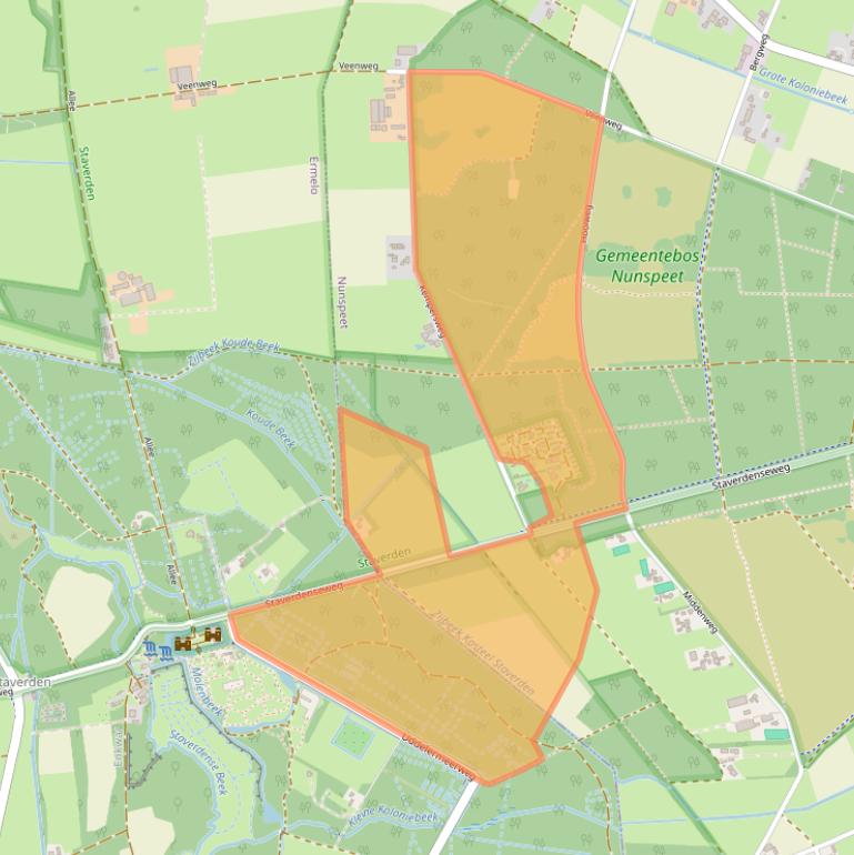 Kaart van postcodegebied 8075RG.