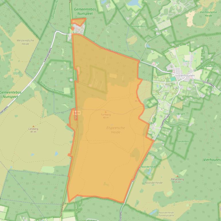 Kaart van postcodegebied 8076PB.