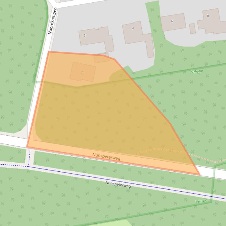 Kaart van postcodegebied 8076PE.