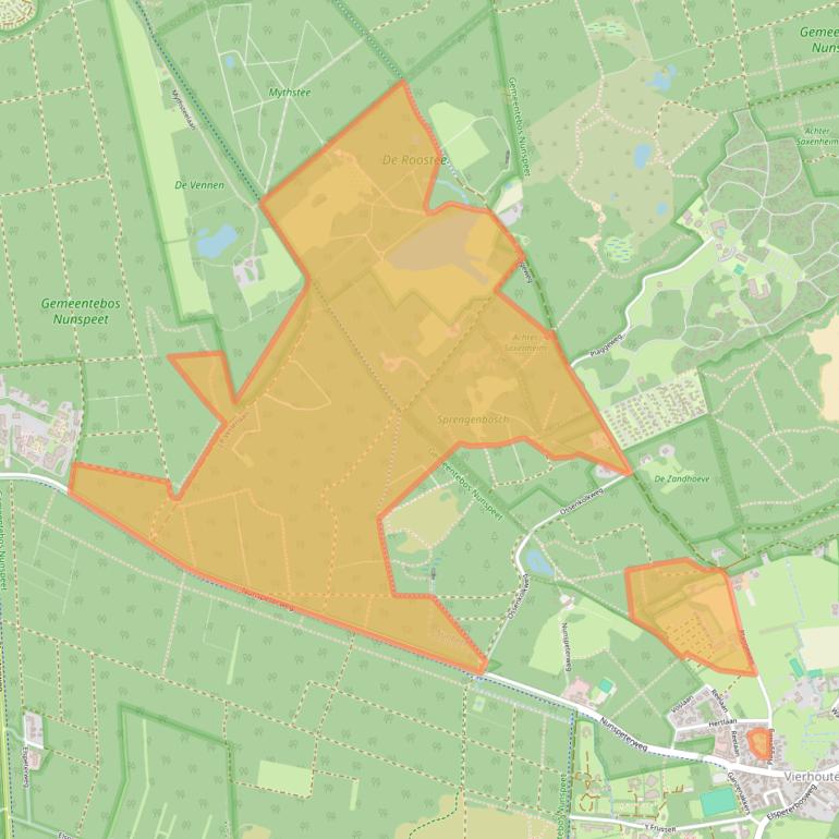 Kaart van postcodegebied 8076PL.