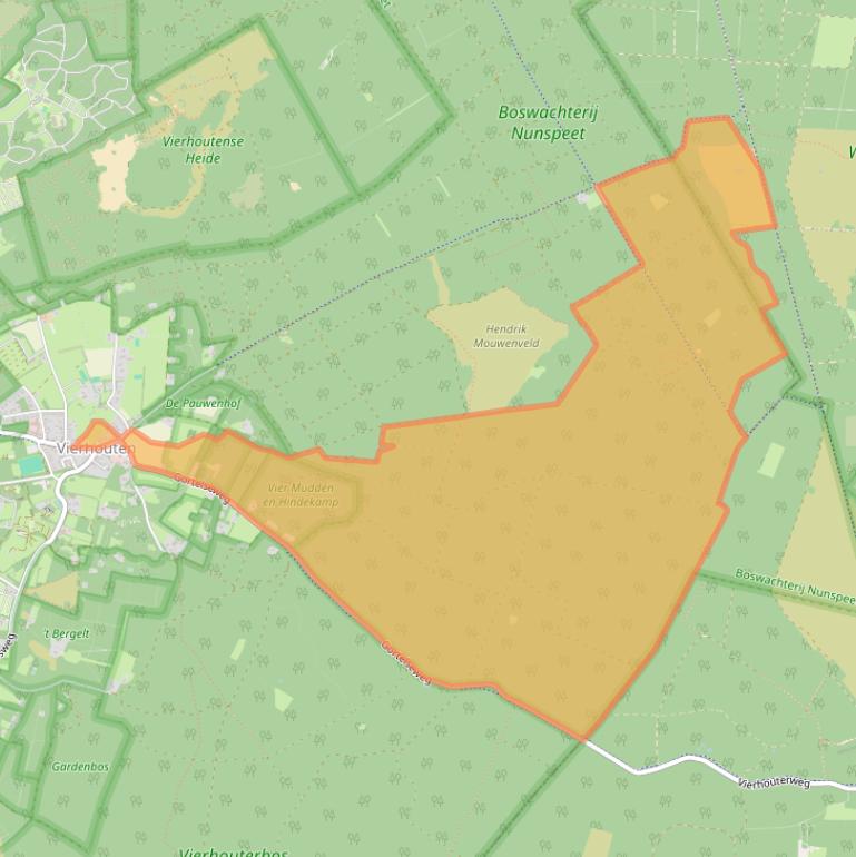 Kaart van postcodegebied 8076PR.