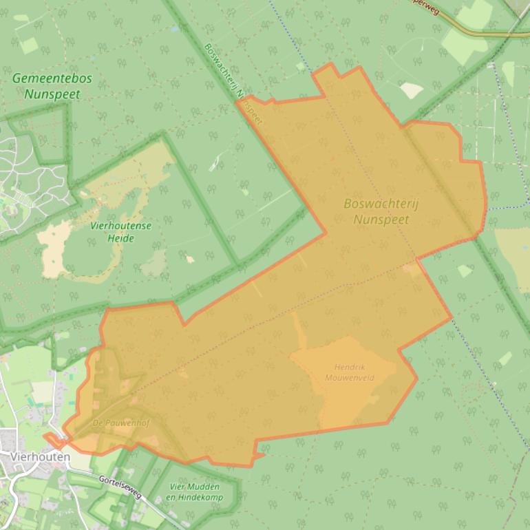 Kaart van postcodegebied 8076PV.