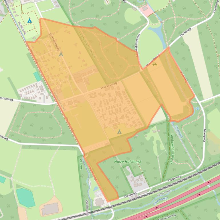 Kaart van postcodegebied 8077RP.