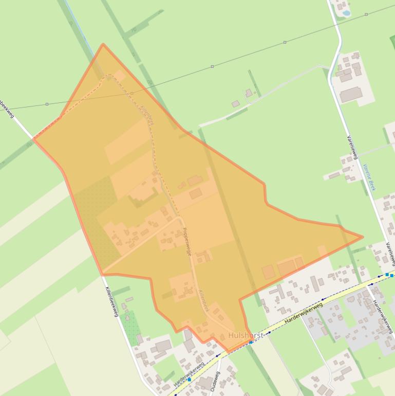 Kaart van postcodegebied 8077RT.