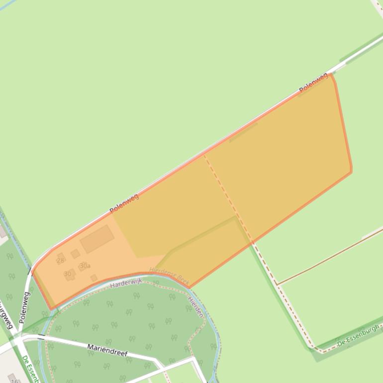 Kaart van postcodegebied 8077RV.