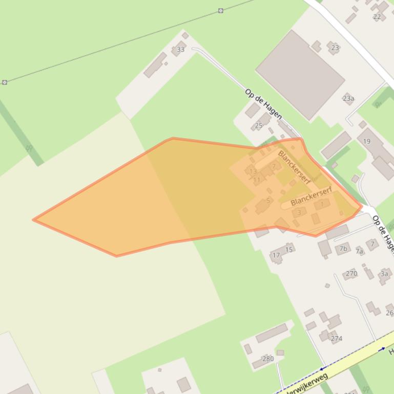 Kaart van postcodegebied 8077RX.