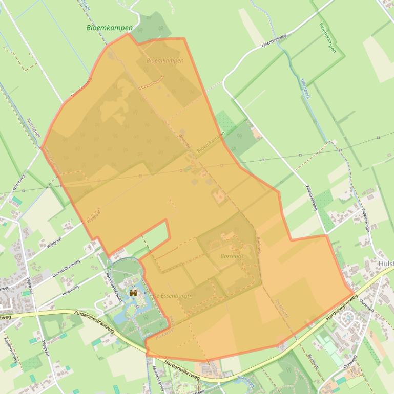 Kaart van postcodegebied 8077SH.