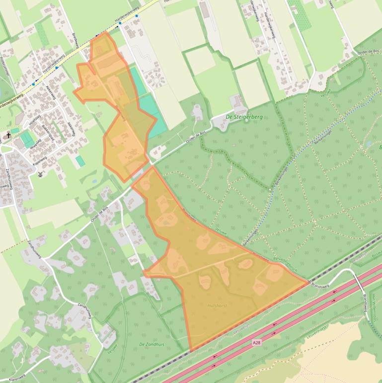 Kaart van postcodegebied 8077SK.