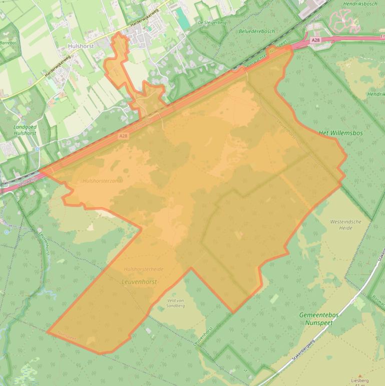 Kaart van postcodegebied 8077SN.