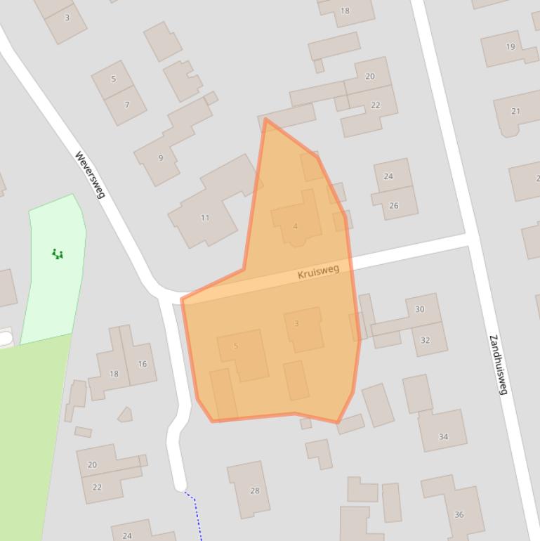 Kaart van postcodegebied 8077SP.