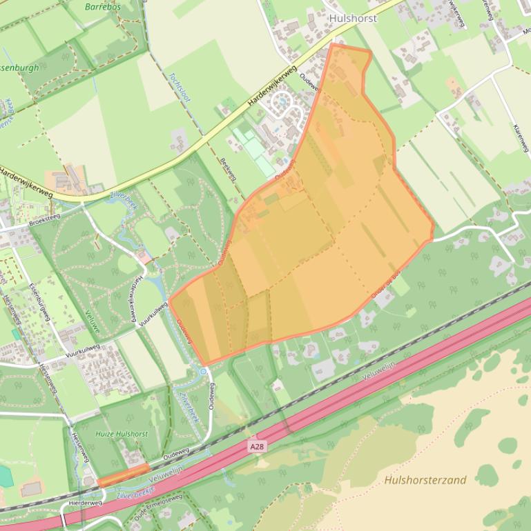 Kaart van postcodegebied 8077ST.