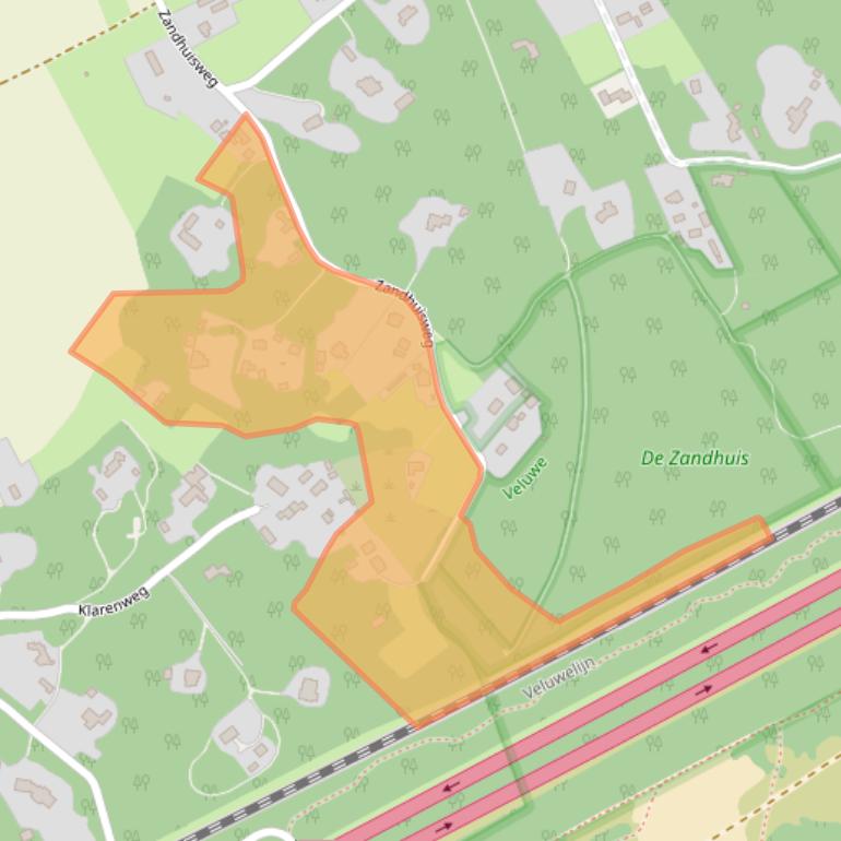 Kaart van postcodegebied 8077TB.