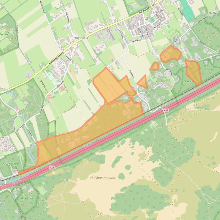 Kaart van postcodegebied 8077TG.