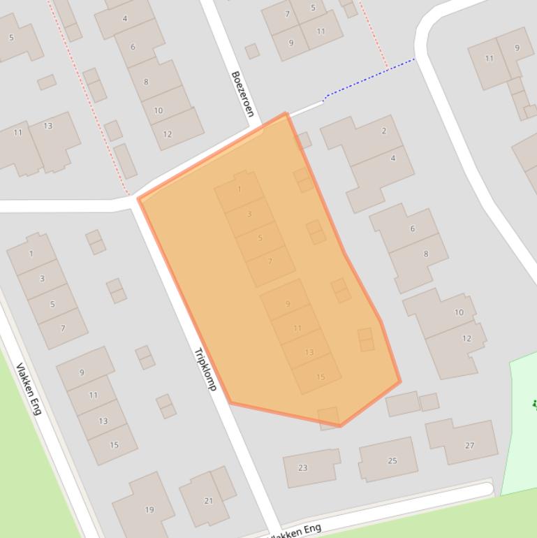 Kaart van postcodegebied 8077TL.