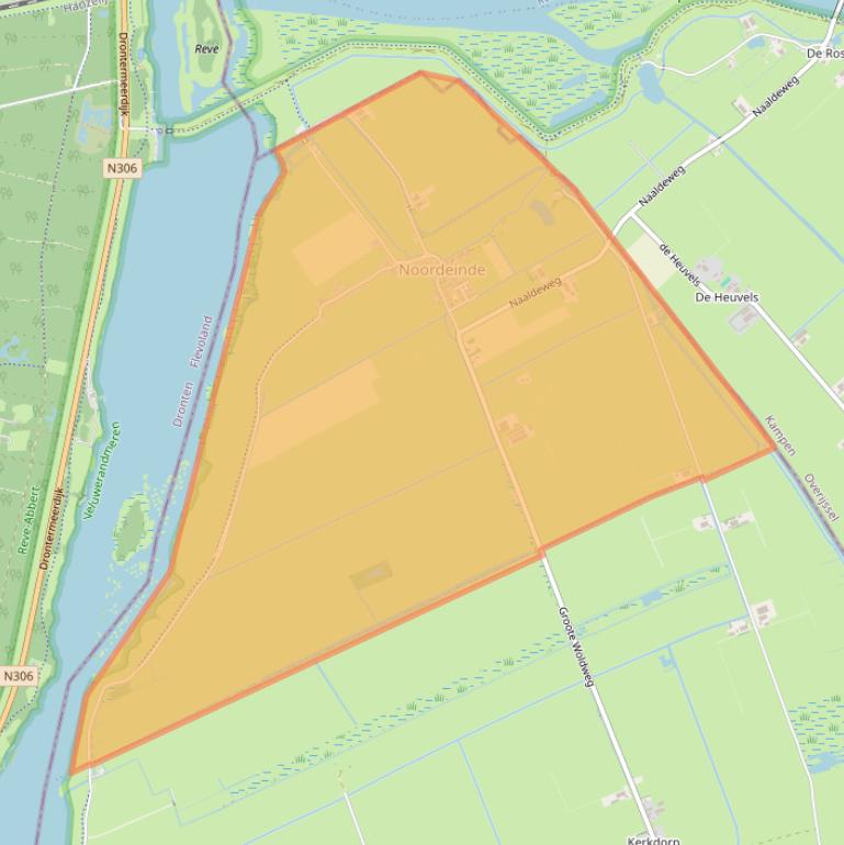 Kaart van postcodegebied 8079.