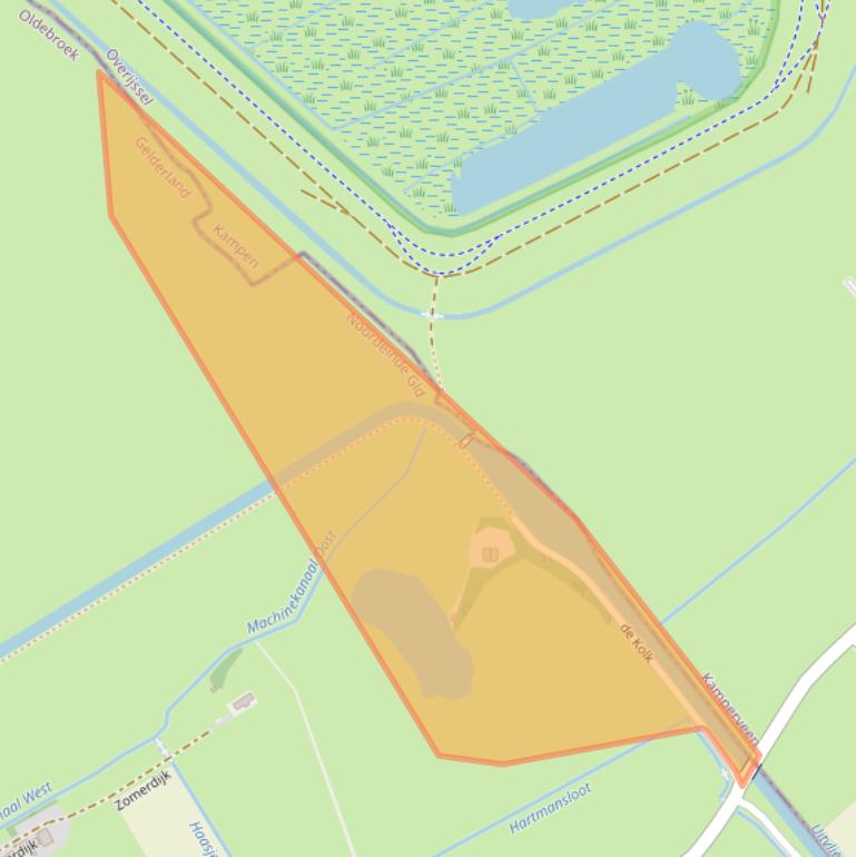 Kaart van postcodegebied 8079TH.