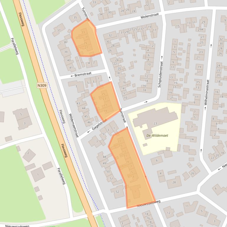 Kaart van postcodegebied 8081AL.