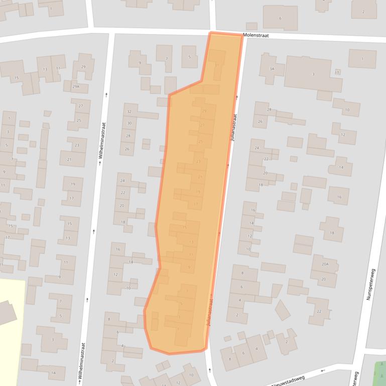 Kaart van postcodegebied 8081AW.