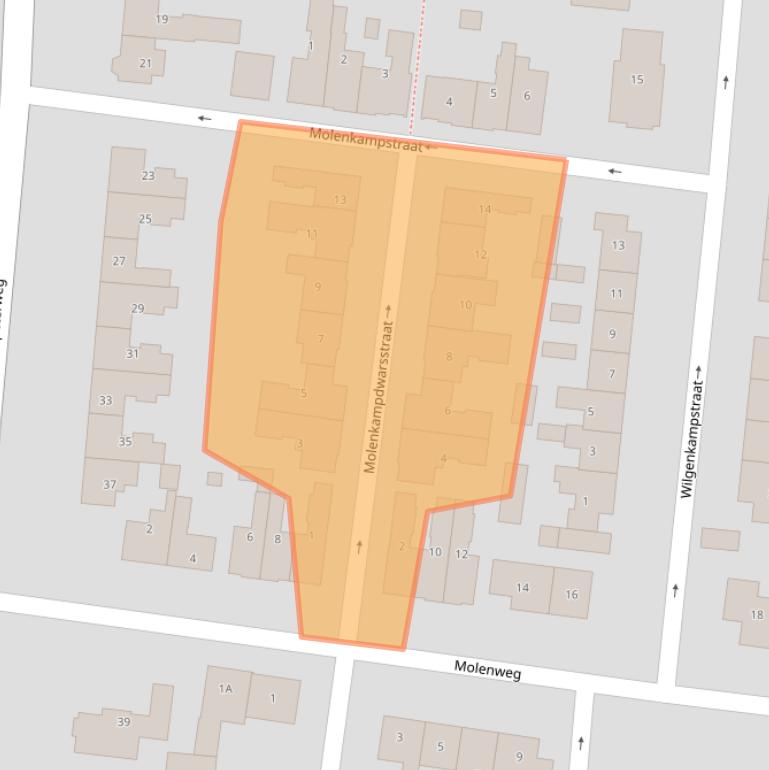 Kaart van postcodegebied 8081BL.