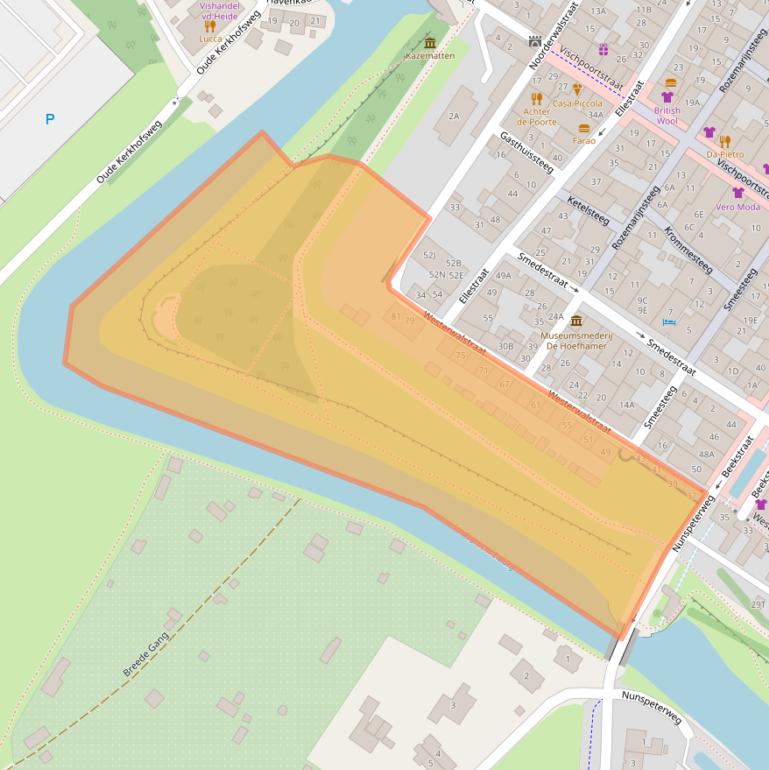 Kaart van postcodegebied 8081CB.