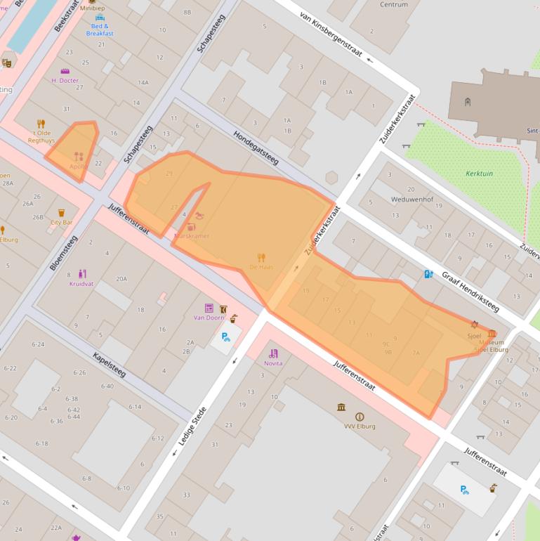 Kaart van postcodegebied 8081CP.