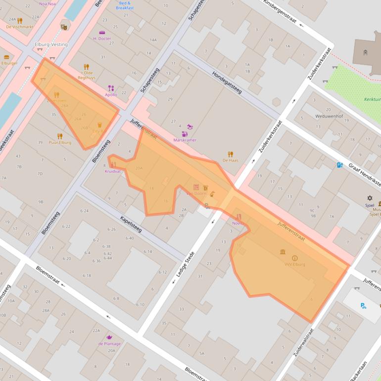 Kaart van postcodegebied 8081CR.