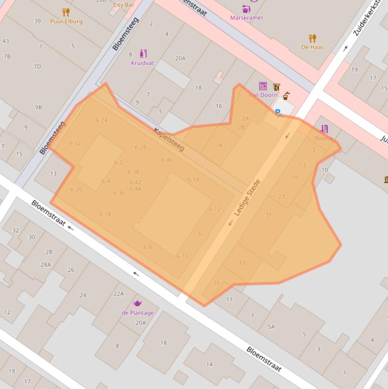 Kaart van postcodegebied 8081CS.