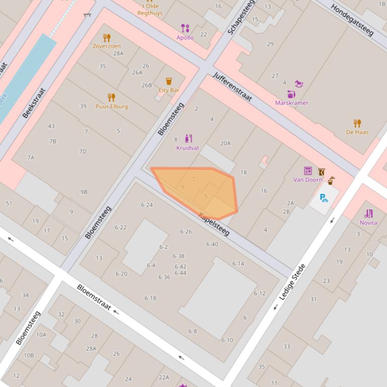 Kaart van postcodegebied 8081CT.