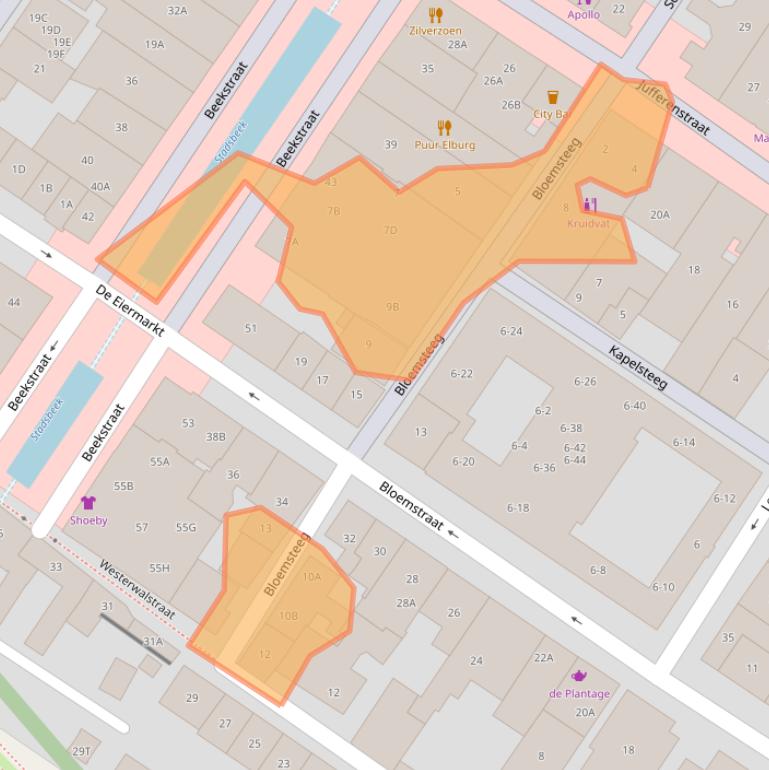 Kaart van postcodegebied 8081CX.