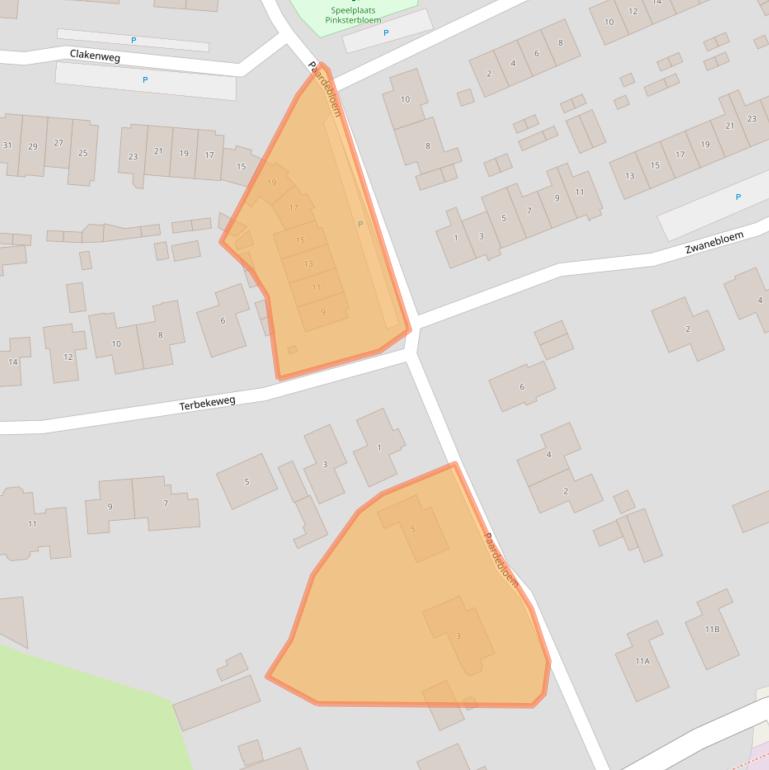 Kaart van postcodegebied 8081DB.