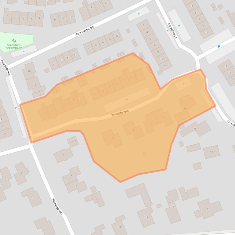 Kaart van postcodegebied 8081DC.