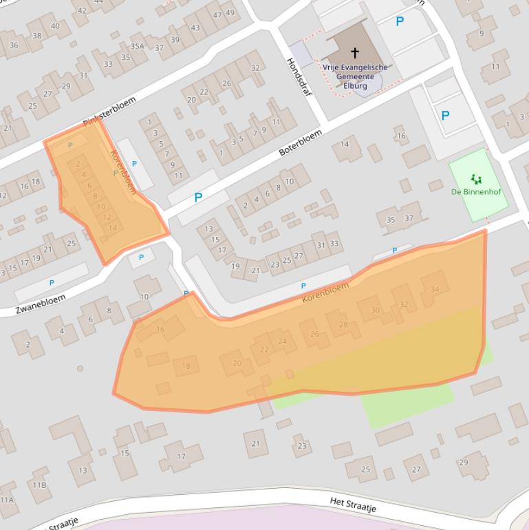 Kaart van postcodegebied 8081DG.