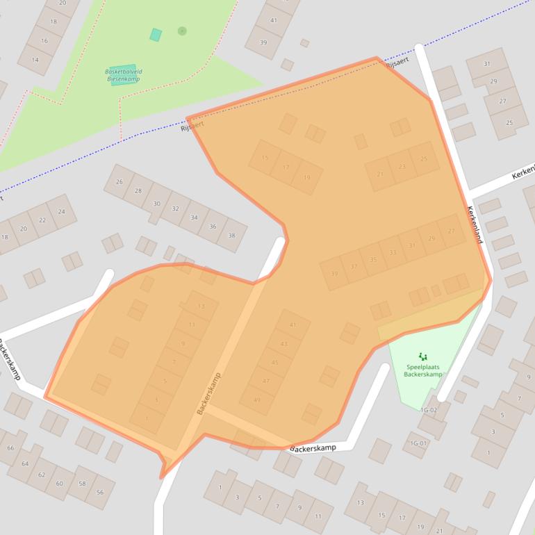 Kaart van postcodegebied 8081DM.