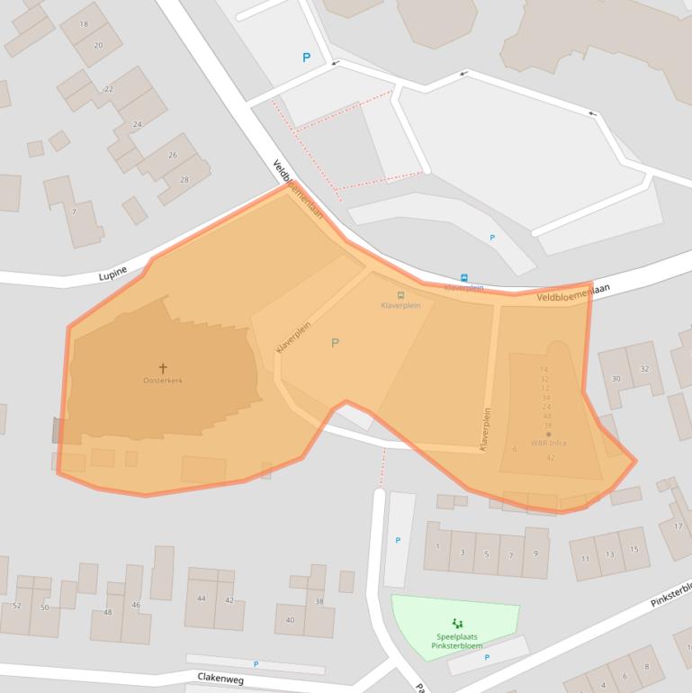 Kaart van postcodegebied 8081DN.