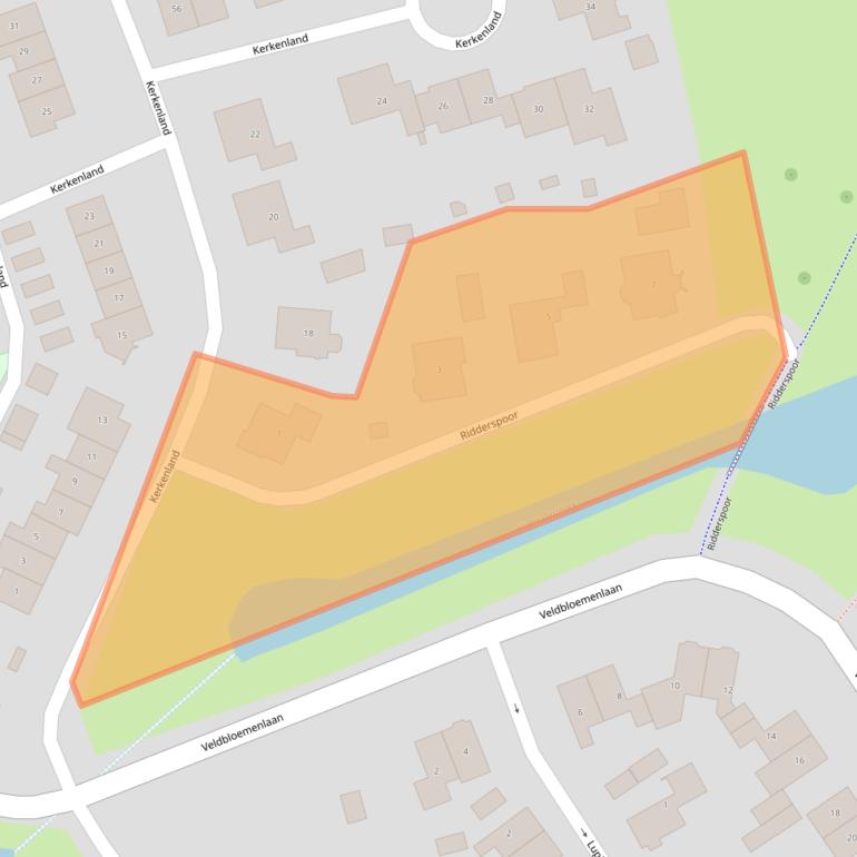 Kaart van postcodegebied 8081DR.