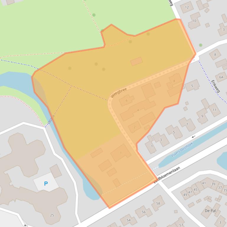 Kaart van postcodegebied 8081DS.