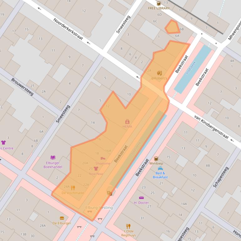 Kaart van postcodegebied 8081EC.